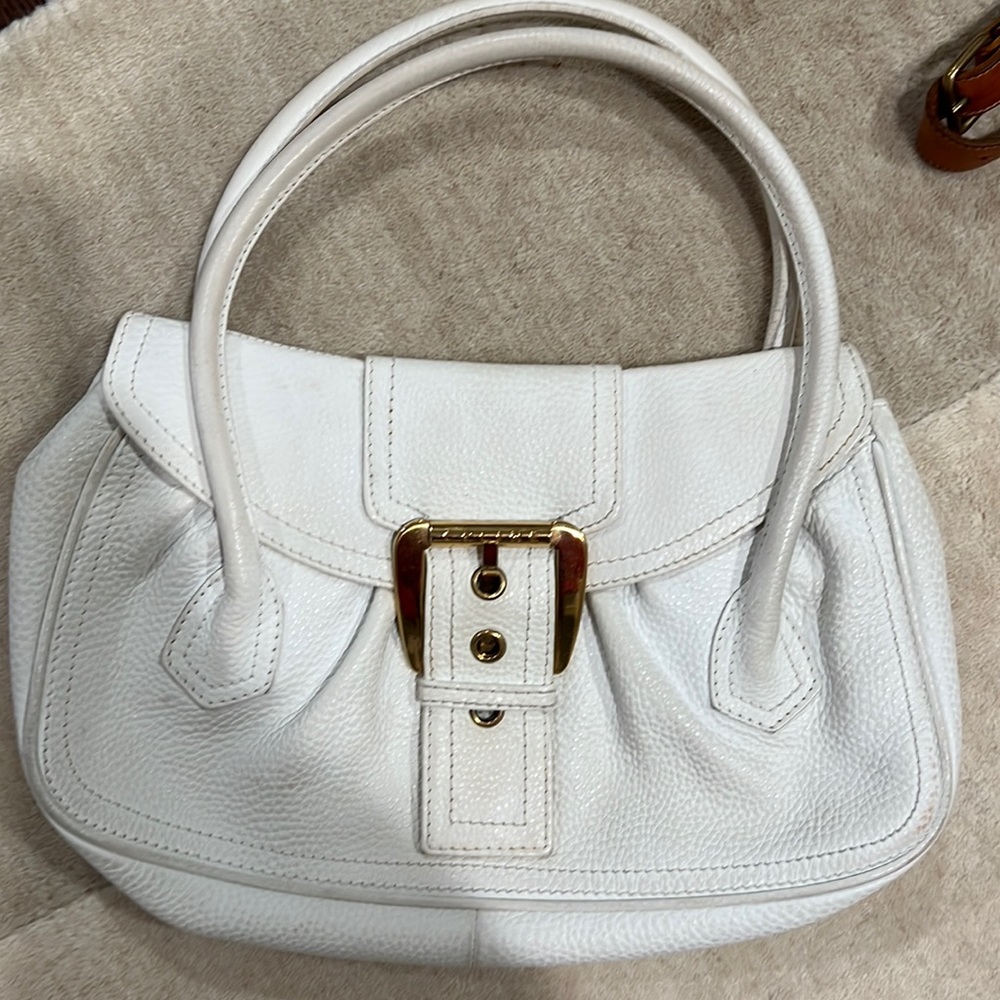 Celine white shoulder bag